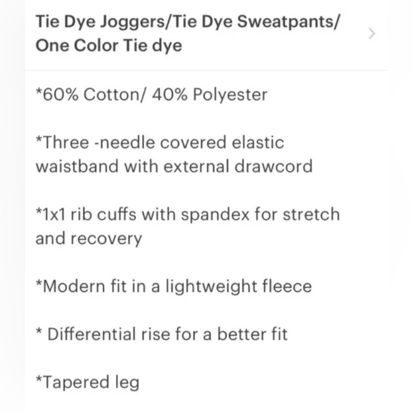 Joggers Sweatsuit Set Tie Dye Red(pink)& Gray Unisex Small(W 4-6) - Picture 4 of 4